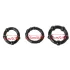 Lonely Stay Hard - set anelli fallici - nero - 3 pezzi