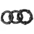 Lonely Stay Hard - set anelli fallici - nero - 3 pezzi