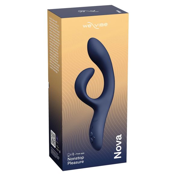 We-Vibe Nova 2 - vibratore rabbit ricaricabile con app - silicone blu