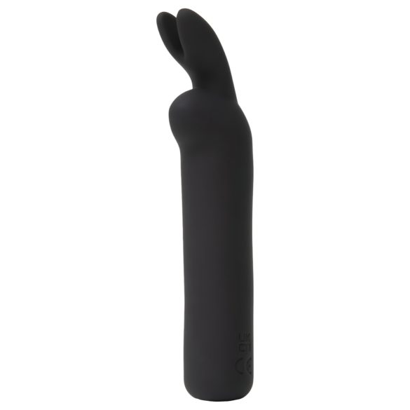 Happyrabbit - mini vibratore ricaricabile con orecchie - silicone nero