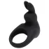 Happyrabbit Cock - anello fallico vibrante ricaricabile - silicone nero