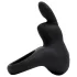 Happyrabbit Cock - anello fallico vibrante ricaricabile - silicone nero