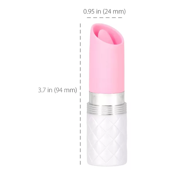 Pillow Talk Lusty - vibratore clitorideo ricaricabile con lingua - silicone rosa