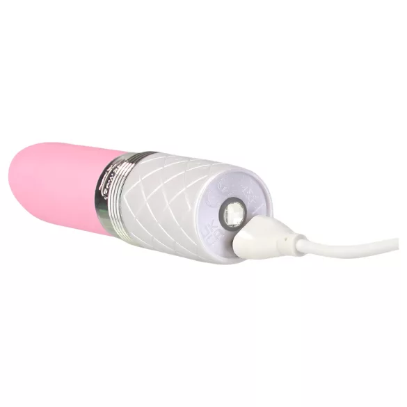 Pillow Talk Lusty - vibratore clitorideo ricaricabile con lingua - silicone rosa