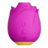 ROMP Rose - succhiatore clitoride con vibrazione - silicone rosa