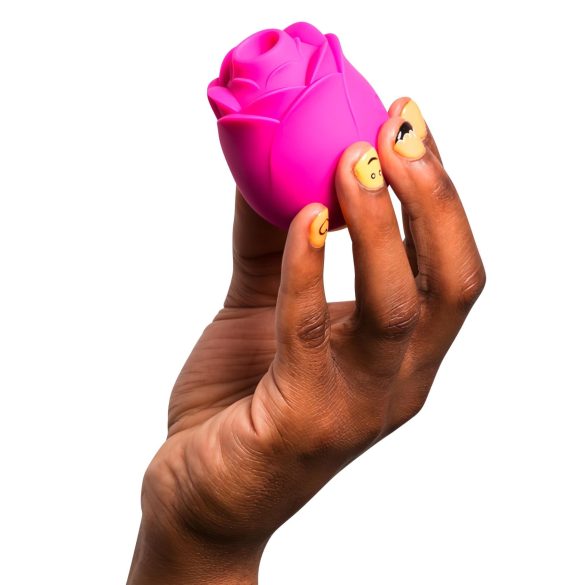 ROMP Rose - succhiatore clitoride con vibrazione - silicone rosa