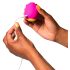 ROMP Rose - succhiatore clitoride con vibrazione - silicone rosa