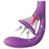 Fantasy For Her - vibratore punto G e clitoride 4 motori silicone viola