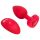 b-vibe heart - vibratore anale ricaricabile con telecomando (rosso)