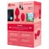 b-vibe a cuore - vibratore anale wireless (rosso)