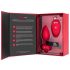 b-vibe a cuore - vibratore anale wireless (rosso)