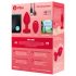 b-vibe heart - vibratore anale ricaricabile con telecomando (rosso)