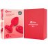 b-vibe a cuore - vibratore anale wireless (rosso)