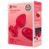 b-vibe heart - vibratore anale ricaricabile con telecomando (rosso)