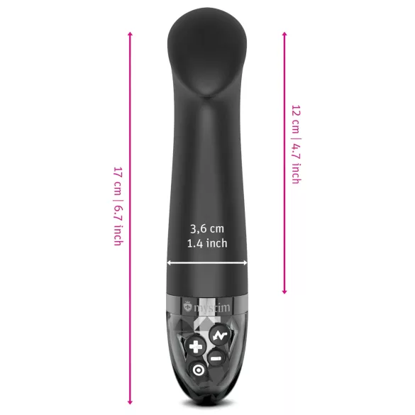 mystim - vibratore elettrico punto G - stimolazione E-Stim - nero
