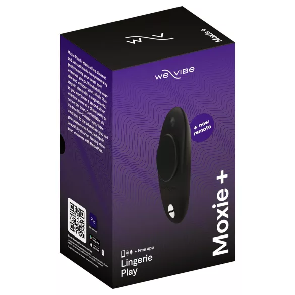 We-Vibe Moxie+ - Vibratore clitorideo con app e telecomando (nero)