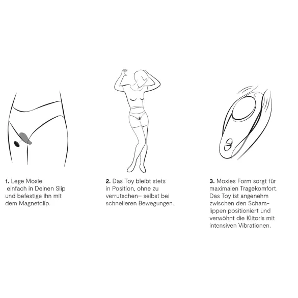 We-Vibe Moxie+ - vibratore clitorideo intelligente con telecomando (turchese)