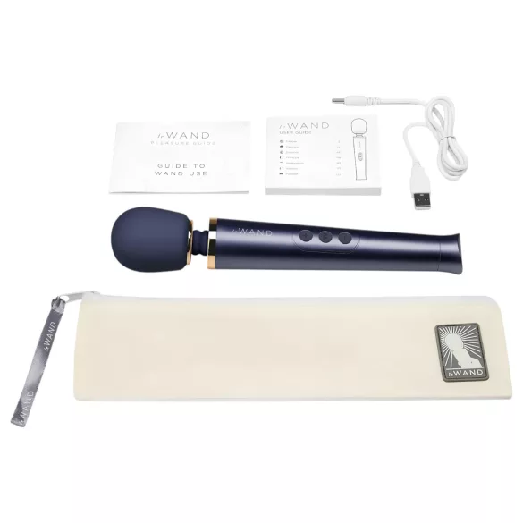 Le Wand Petite - vibratore massaggiante ricaricabile - blu