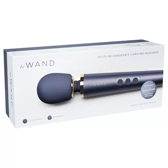 Le Wand Petite - vibratore massaggiante ricaricabile - blu