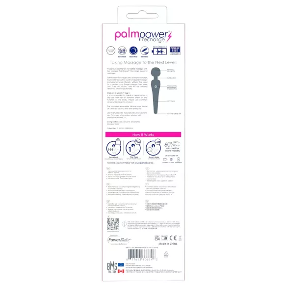 PalmPower ricaricabile - massaggiatore vibrante (blu)