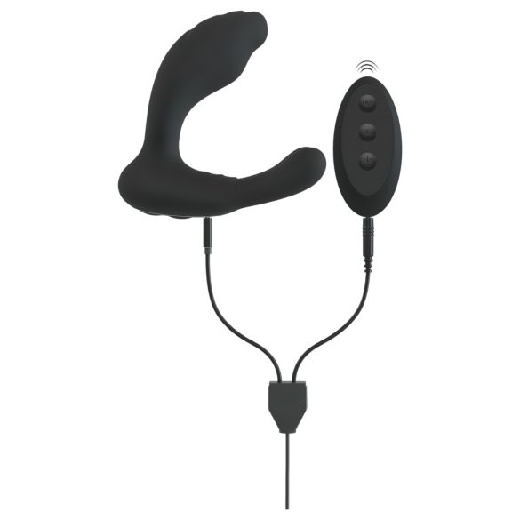 Smile - Vibratore punto G e prostata - Stimolazione doppia - Nero