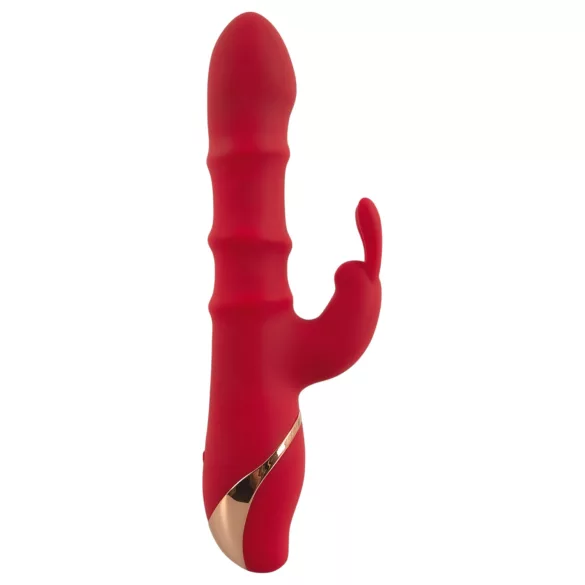 You2Toys Rabbit - vibratore ad anello vibrante rotante - silicone rosso
