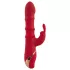 You2Toys Rabbit - vibratore ad anello vibrante rotante - silicone rosso