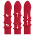 You2Toys Rabbit - vibratore ad anello vibrante rotante - silicone rosso