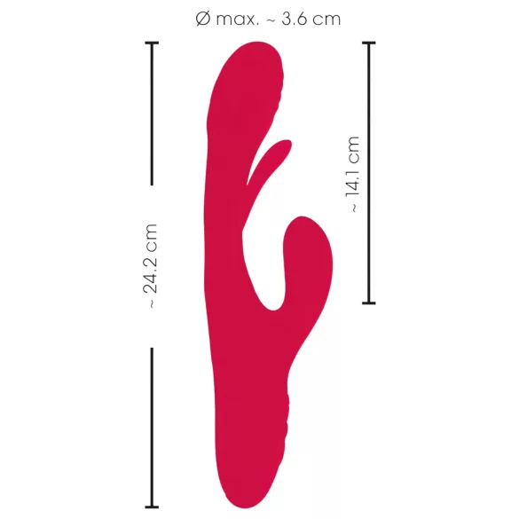 Smile - vibratore clitorideo leccalingua - rosso