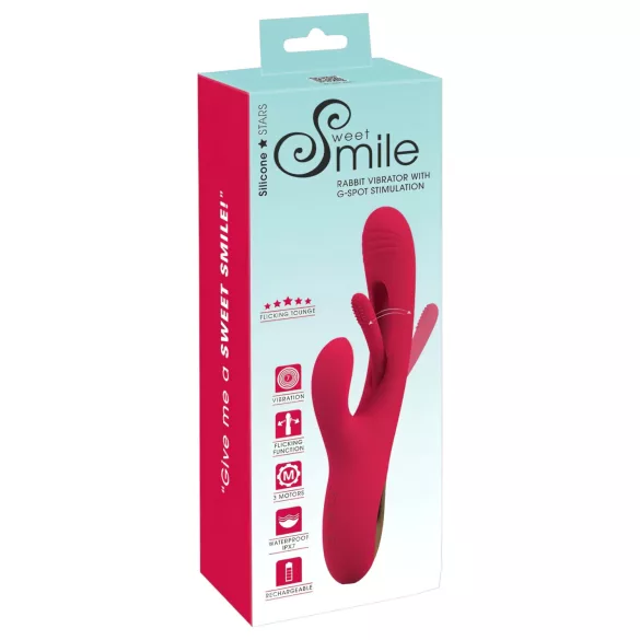 Smile - vibratore clitorideo leccalingua - rosso