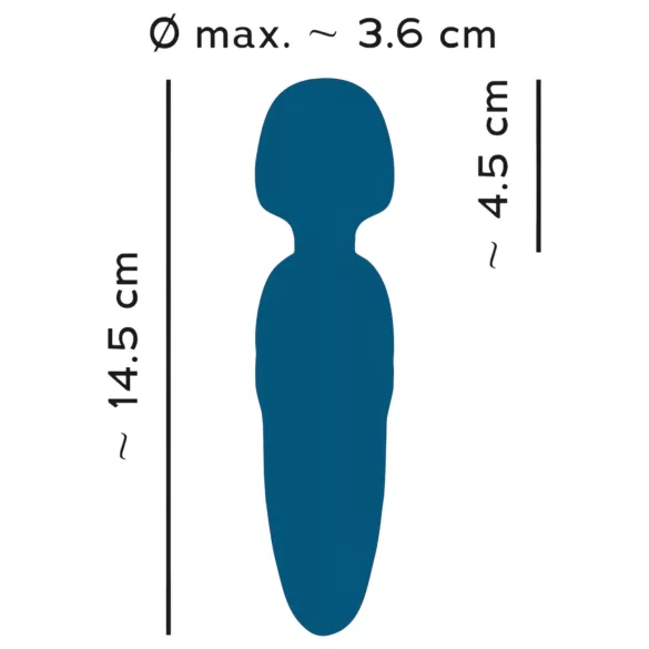 You2Toys Petite - vibratore massaggiante ricaricabile - silicone blu