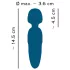 You2Toys Petite - vibratore massaggiante ricaricabile - silicone blu
