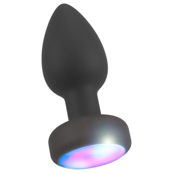 ANOS - plug anale vibrante luminoso - silicone nero