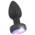 ANOS - plug anale vibrante e luminoso (nero)