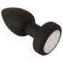 ANOS - plug anale vibrante e luminoso (nero)