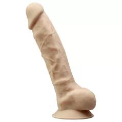   Silexd 8 - vibratore con telecomando - con testicoli - colore naturale