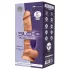 Silexd 8 - vibratore con telecomando - con testicoli - colore naturale