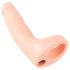 Realistixxx Double Fucker - dildo anale con imbracatura (color carne)