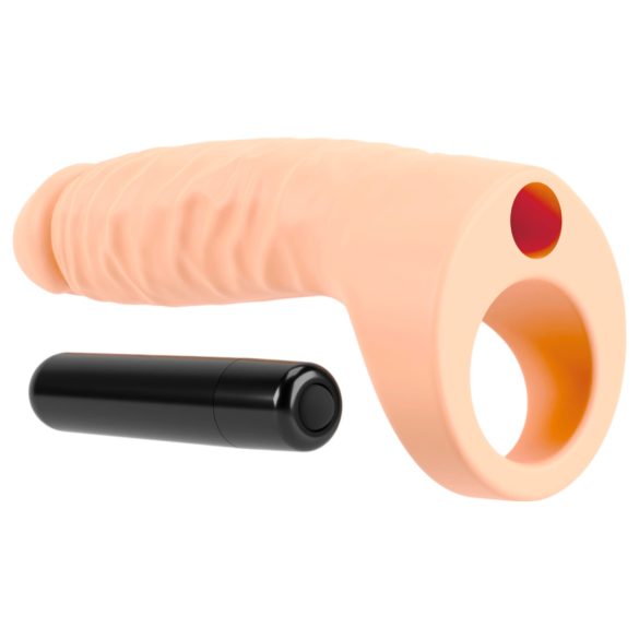 Realistixxx Double Fucker - dildo anale con imbracatura (color carne)