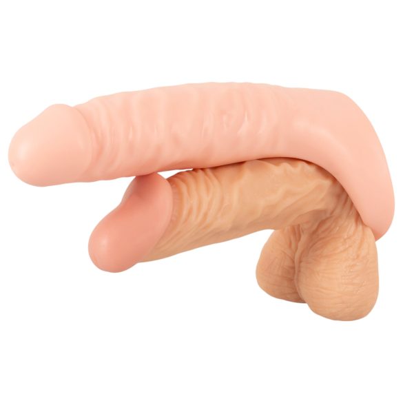 Realistixxx Double Fucker - dildo anale con imbracatura (color carne)