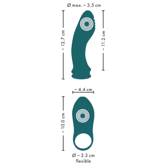 Couples Choice - vibratore 3 in 1 per coppia - silicone turchese