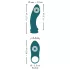Couples Choice - vibratore 3 in 1 per coppia - silicone turchese