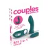 Couples Choice - vibratore 3 in 1 per coppia - silicone turchese