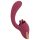 Javida - vibratore 2in1 con lingua - silicone rosso