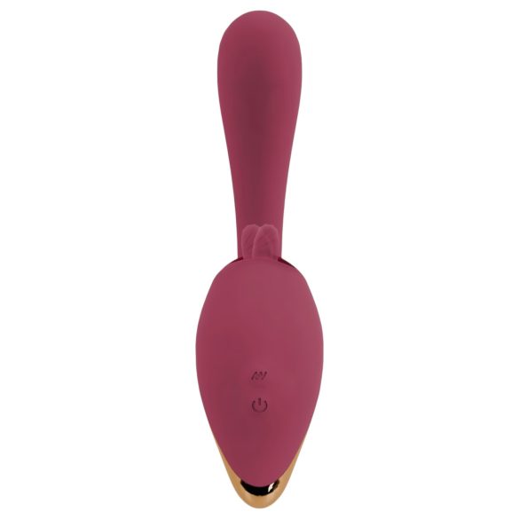 Javida - vibratore 2in1 con lingua - silicone rosso