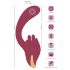 Javida - vibratore 2in1 con lingua - silicone rosso