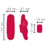 Smile - vibratore per slip wireless ricaricabile - rosso