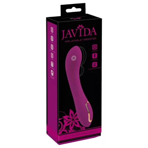 Javida - vibratore con doppia pompa - silicone viola