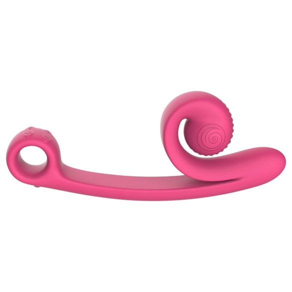 Snail Vibe Curve - vibratore clitoride 2in1 - silicone rosa