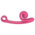 Snail Vibe Curve - vibratore clitoride 2in1 - silicone rosa